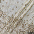 Dyeable Cutdana Pearl Zari Sequins Embroidered Shimmer Tissue Fabric-F4845